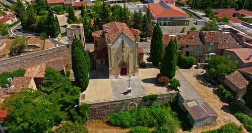 The Ancient Authentic Town of Aups in Provence France with Traditional Architecture