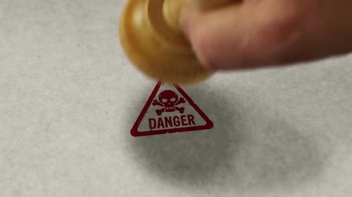 Danger stamp and stamping loop