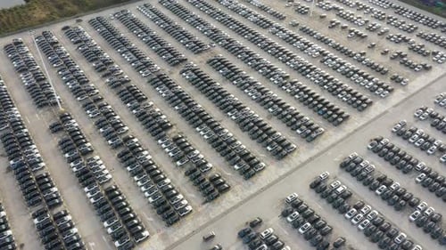 Parking lot in factory
