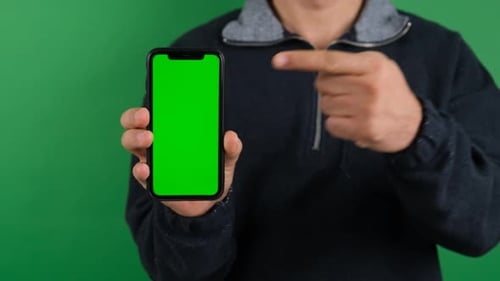 Green Screen Phone Forefinger