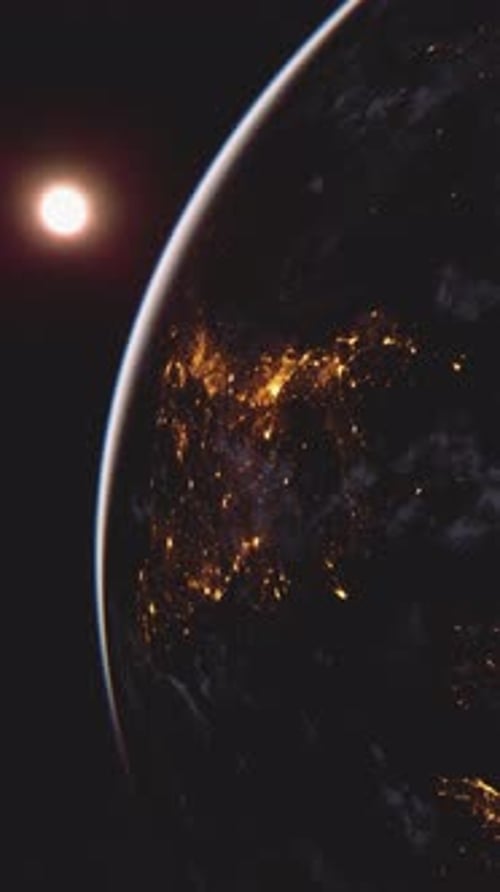 Earth From Space Night View