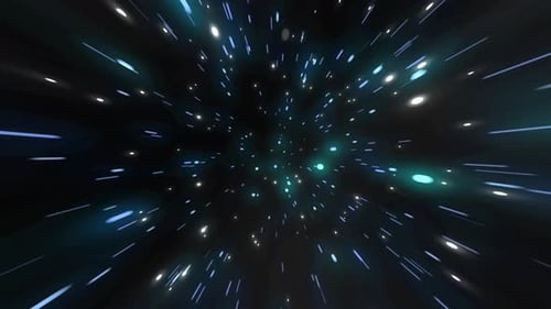 Futuristic Space Warp Speed Starfield Travel Background