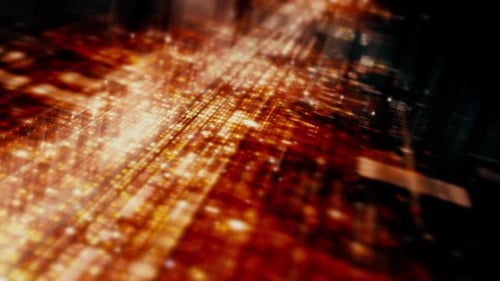 Futuristic Digital Data Flow Technology Background Loop