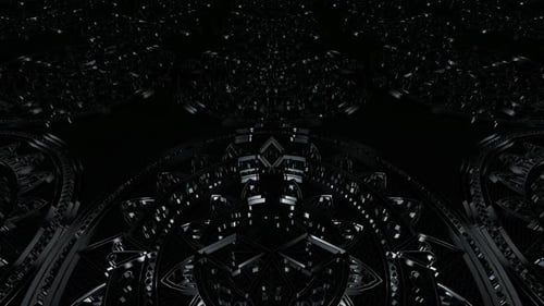 Dark Geometric Abstract Loop Background Animation