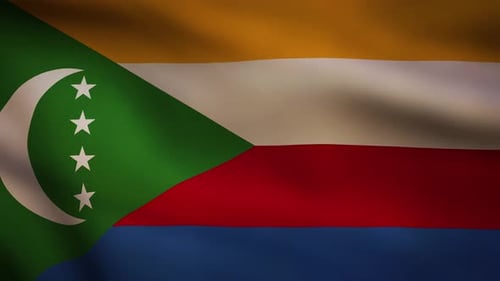 Comoros waving flag