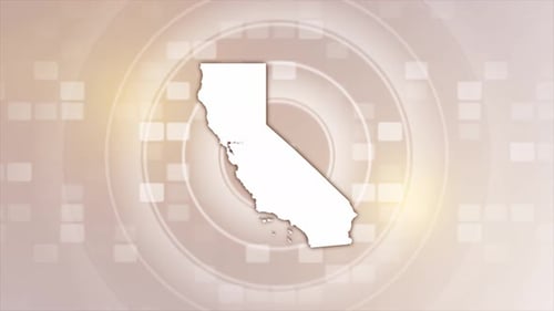 California State Map Drawing and Fill Animation