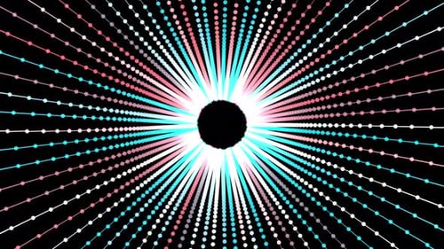 Abstract Radial Dot Line Array Background Animation