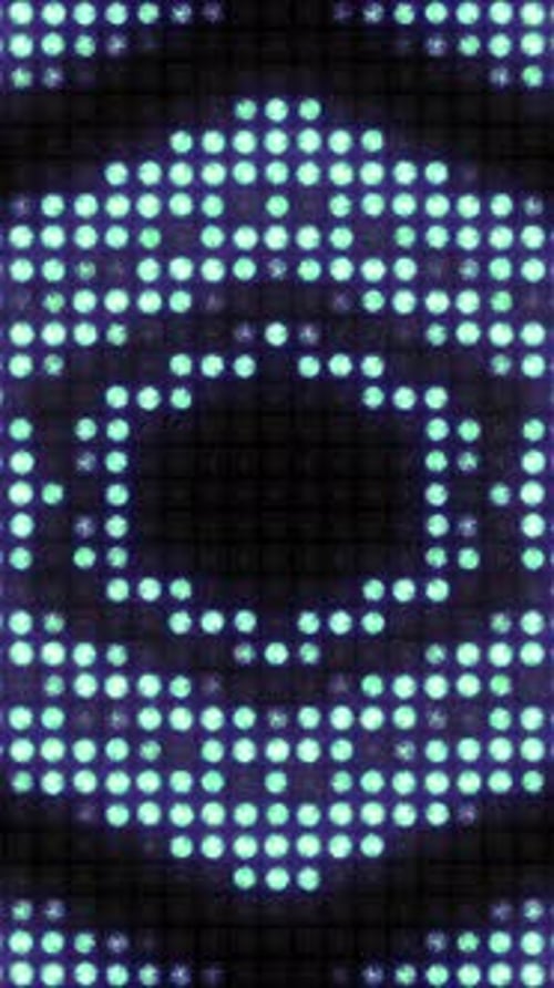 Pulsación infinita del patrón en la pared de luz