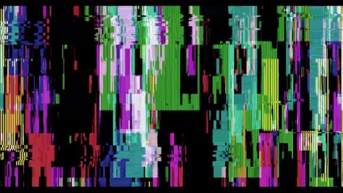 Colleción de corrupción: un fondo colorido con un efecto de transición ondulado y defectuoso