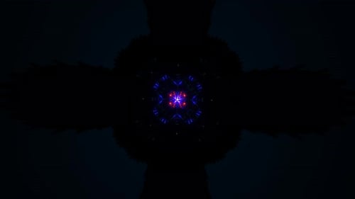 Seamless VJ Loop of Abstract Neon Swirls