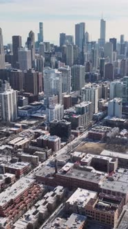 Downtown Chicago At Chicago In Illinois United States.
