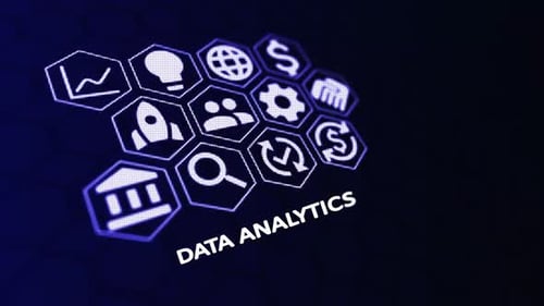 Data Analytics and Business Intelligence for Strategic Growth. technology, business and network