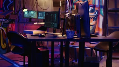 PC Software Interface in Hideout Place