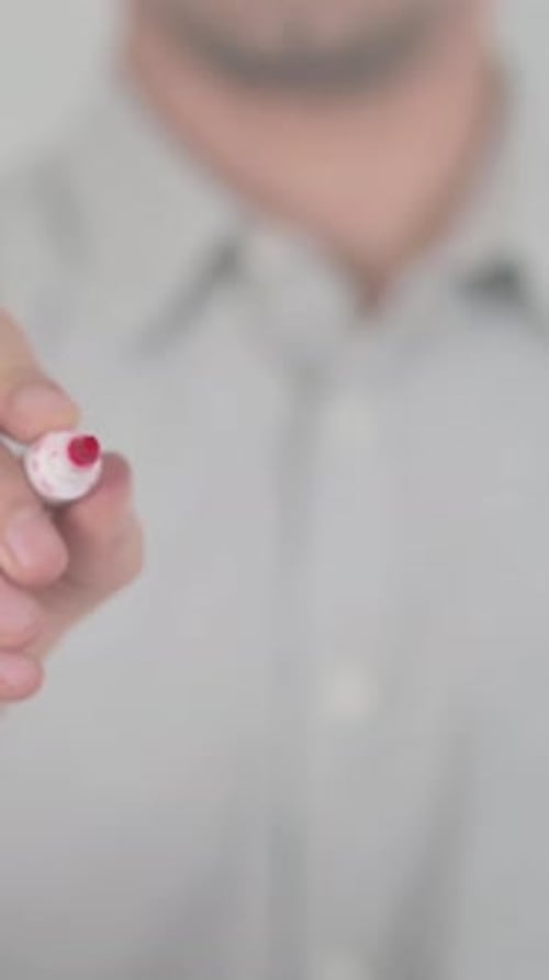 Ouvrir, écrire à l'écran avec la main, Vidéo verticale
