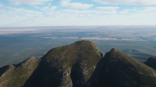 Vista aérea de las montañas Bluff Knoll, Australia Occidental, Australia.