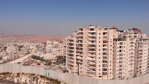 East Jerusalem Palestinian Refugge camp Surrounded By security Concerete Wall
