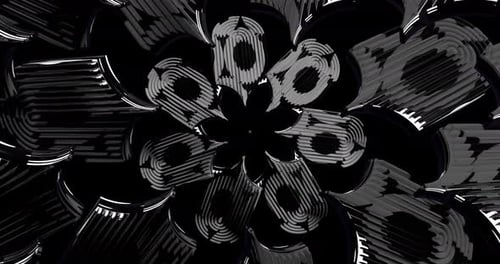 Animación en bucle de túnel de color abstracto 4K VJ 58