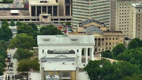 State Capitol Building in Richmond Virginia Aerial View of Historical Architecture in Central
