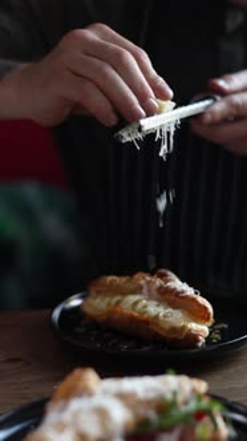 delicious bruschetta in the restaurant