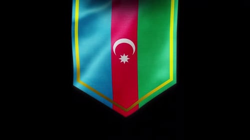 bannière du drapeau de l'Azerbaïdjan