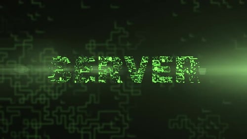 Server - Digital Text Animation