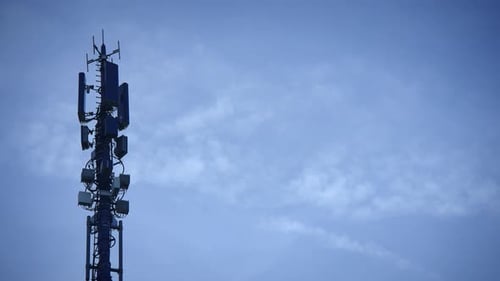Cell Tower Telecommunications Infrastructure and Mobile Network