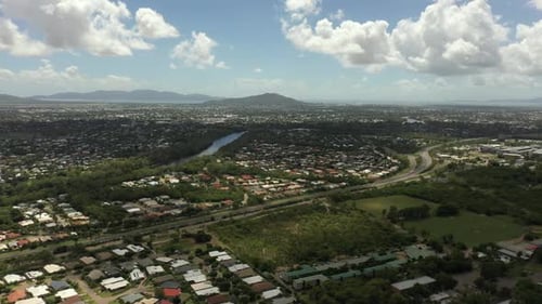 Townsville City and Landscape Aerial