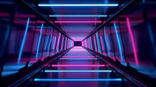 Glossy Tech Tunnel 4K