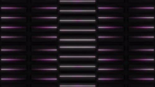 Abstract Neon Lights Grid Looping Motion Background