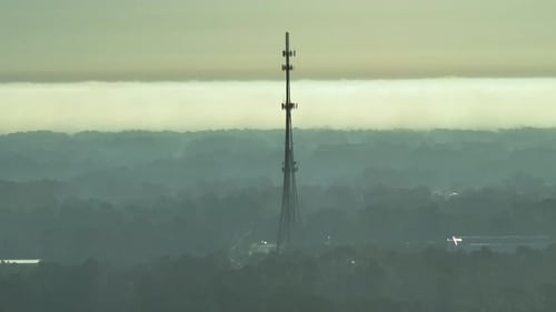 Tall Telecommunication Radio Cell Tower with Wireless Communication 5g Antennas for Network Signal