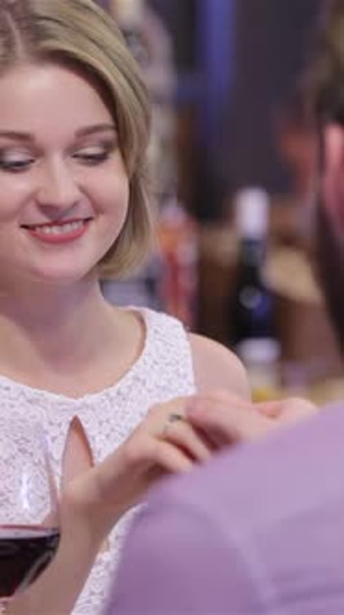 Enchanting Valentine's Day Marriage Proposal in a Cozy Restaurant