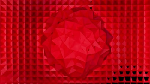 Origami rouge abstrait