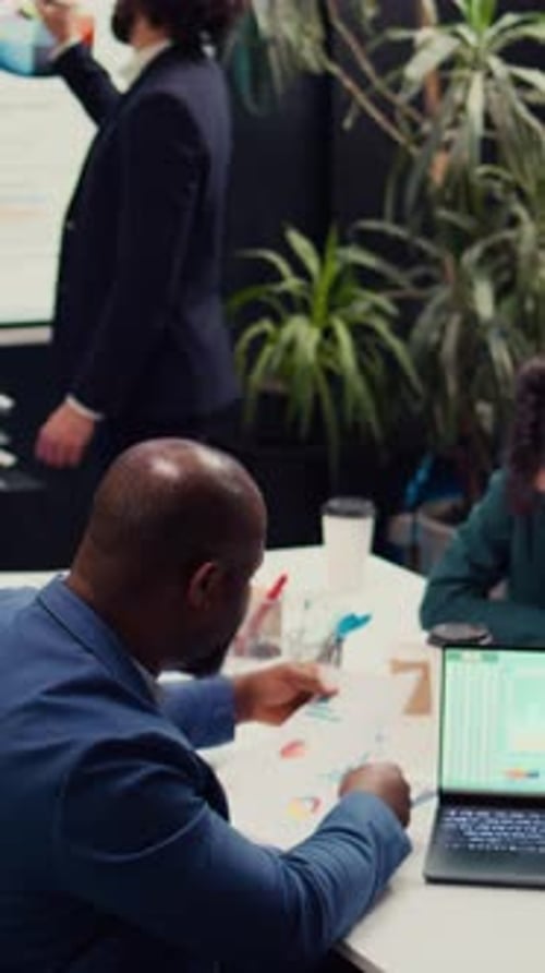 Diverse Team of Specialists Developing Corporate Communications Strategies