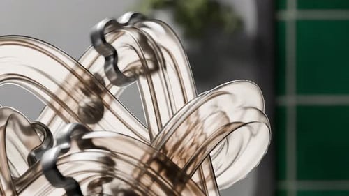 3D Abstract Marble Run Loop