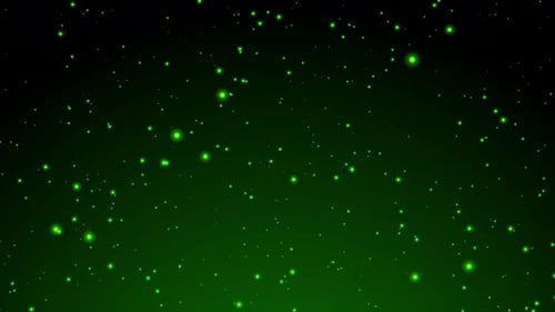 Green Particles Background Loop V4