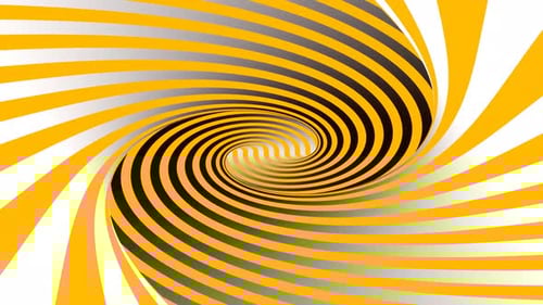 Black And Orange And White Disappearing Spiral Background Vj Loop In 4K