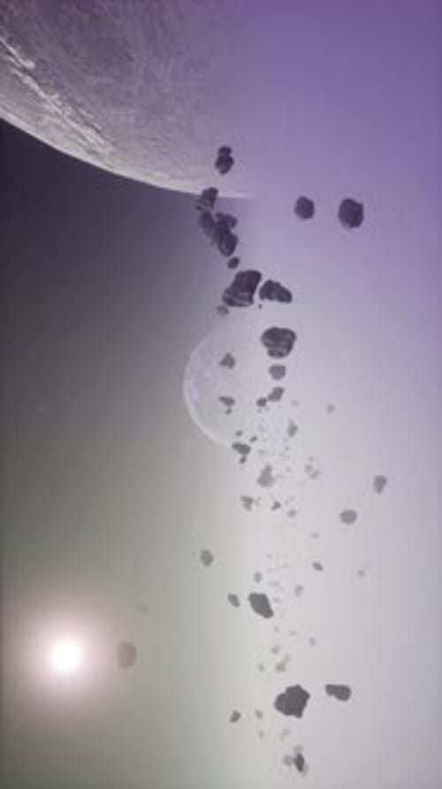 a Large Cluster of Asteroids Near an Unknown Planet Vertical
