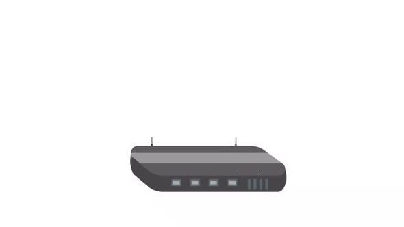 Animated Router | With Alpha, Elements Motion Graphics ft. 3d ...