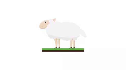 Cartoon Sheep Farm Animal