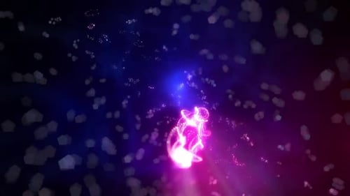 Hintergrundvideo zur Animation mit Raum-Overlay-Effekt
