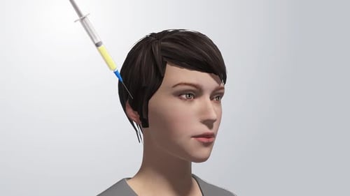 Inject into the skin layer