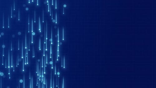 Futuristic Digital Data Stream Lines Abstract Background