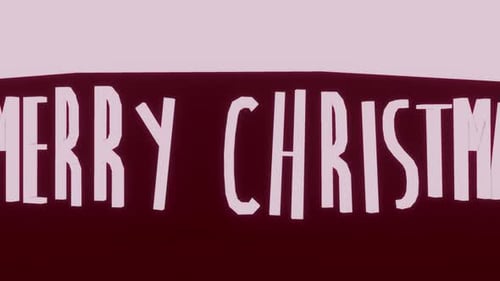 Hand-Drawn Merry Christmas Scrolling Title Animation