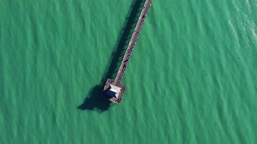 Naples Pier Flyover by Aerial Drone Above