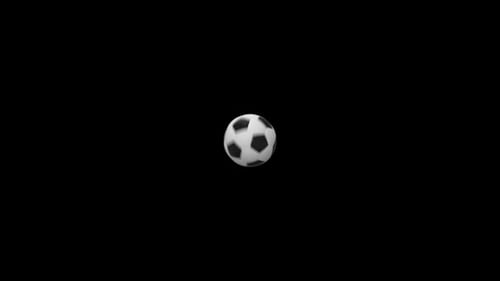 Spinnender Fußballball
