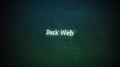 Dark Web sur un message d'écran numérique sur des écrans d'ordinateur V03