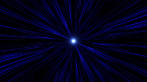 Blue Warp Drive Effect