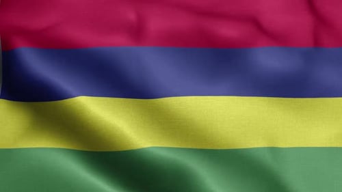 Vorderseite mit Flagge von Mauritius