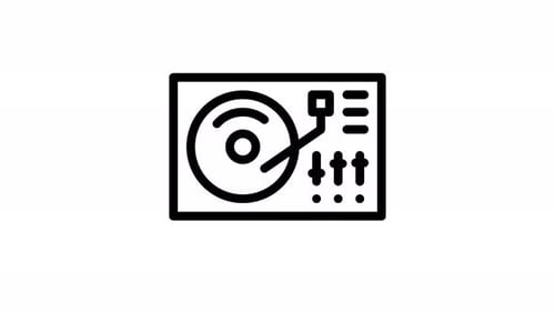 Animation des Drehscheiben-Symbols