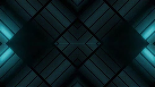 Dynamische abstrakte, blau leuchtende Lichtmuster pulsieren rhythmisch